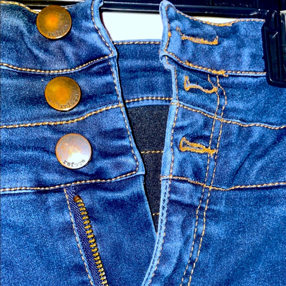 Blue Jean Shorts High Rise